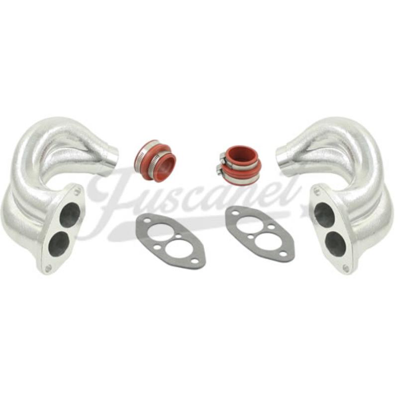 Coletores alumínio tipo alemão Racing para carb central