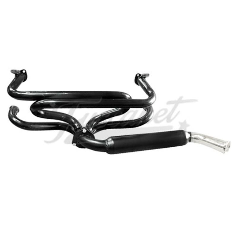 Sistema escapamento 4 x 1 EMPI 1 1/2 e ressonador lateral