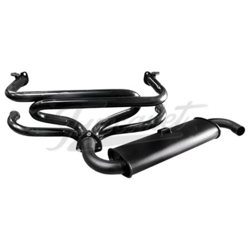 Sistema Kit escapamento VW Fusca 4x1 Quiet Pack EMPI