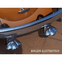 Decoração em aço inoxidável vintage escapamento Fusca EMPI