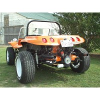 Escapamento Esportivo Buggy Ponteira Cromada 2x1 EMPI