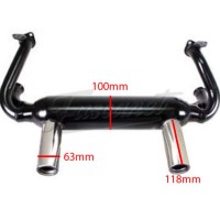 Escapamento esportivo 2 saídas EMPI