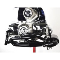 Sistema escapamento EMPI Sidewinder aço 1 e 1/2 com abafador Sistema escapamento EMPI Sidewinder aço 1 e 1/2 com abafador