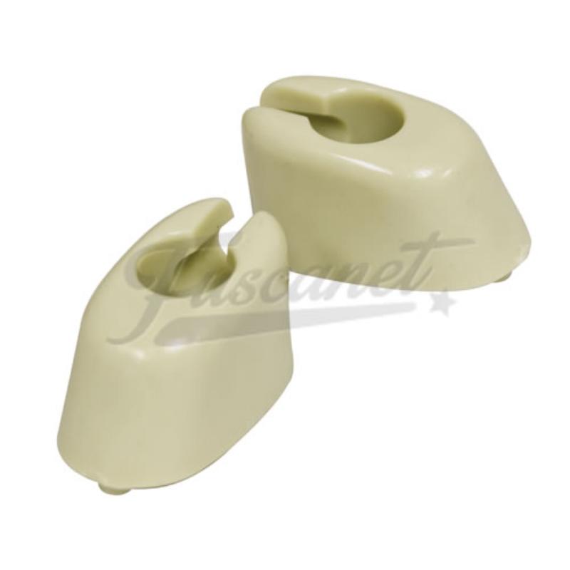 Clip dos quebra-sol 68-79, marfim