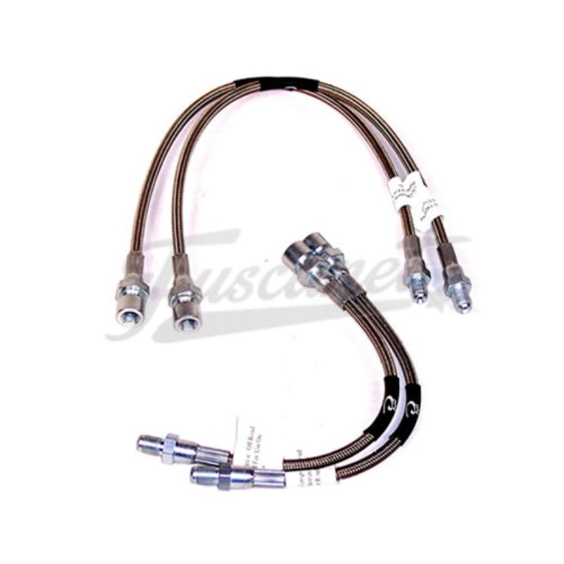 Canos de freio flexivel em inoxidável para Fusca freio disco
