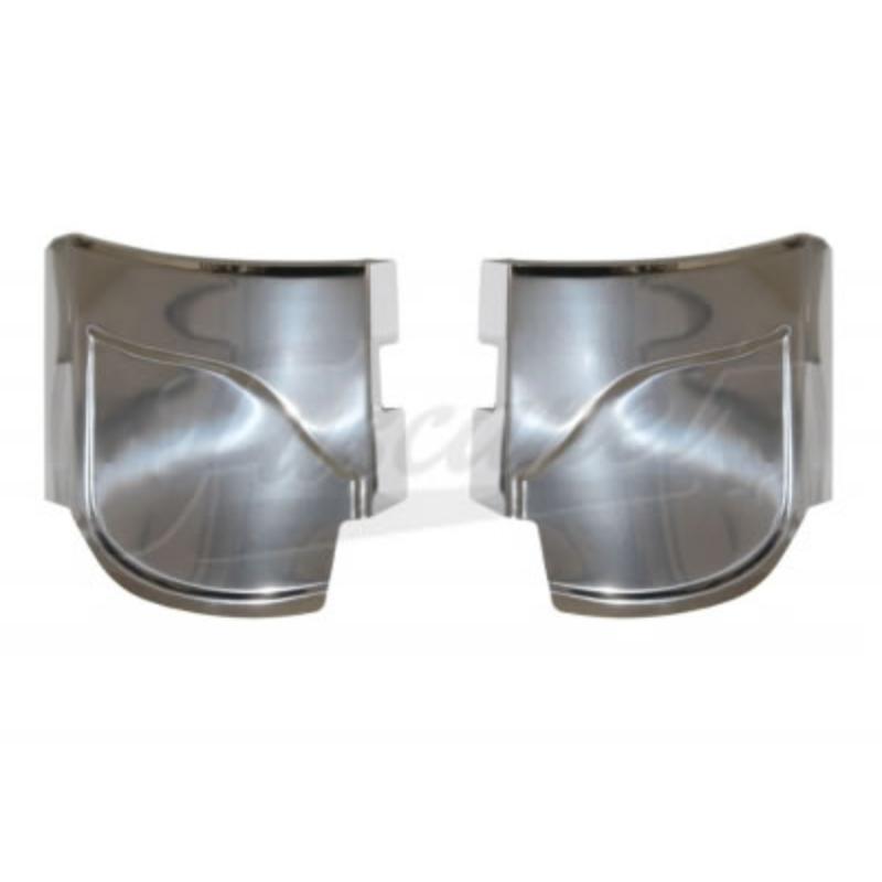 Polaina em inox polido pelos paralamas Fusca