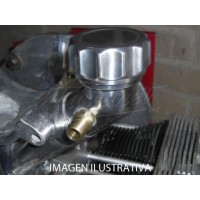 Respiro de óleo em ângulo - tampa estriada