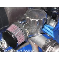 Respiro de óleo em ângulo - tampa estriada