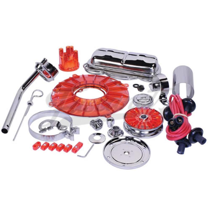 Cromado Motor VW Fusca AR SuperLuxo Vermelho EMPI