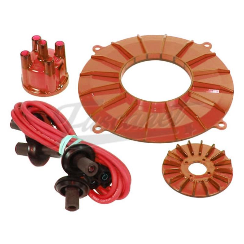 Kit Cor Motor VW Fusca Kombi a AR EMPI Vermelho