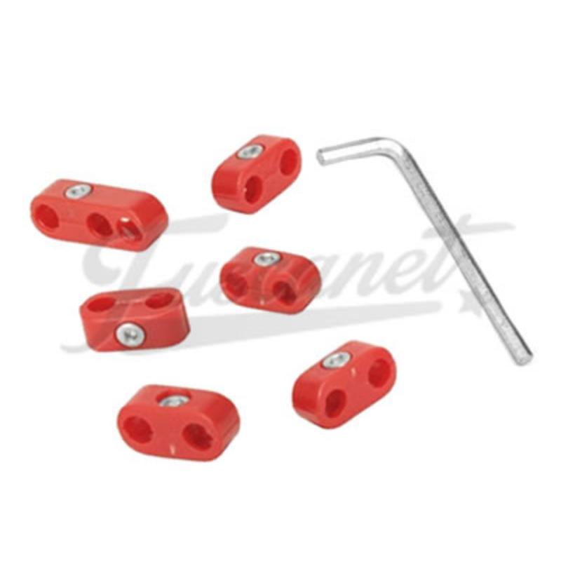 Espaçador Cabo Velas EMPI VW Fusca 7mm Vermelho 