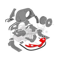 Lata Chapa EMPI VW Fusca fundo motor preta c/ar c/aquecimento