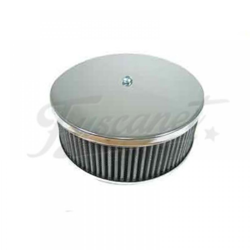thumbnail image 2 of Empi 2 Inch Chrome Round Air Cleaner – 30/34 Pict Carburetor, 00-9076-0 2 of 3