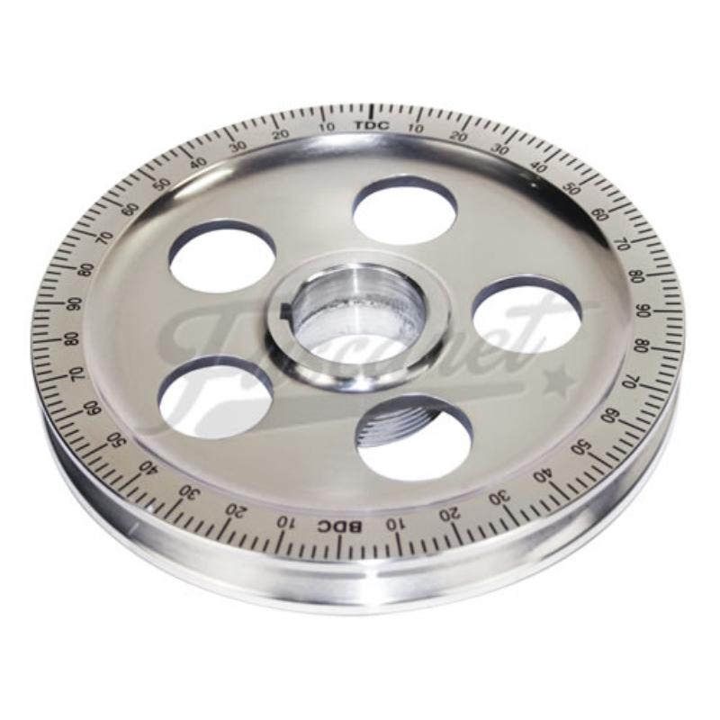 Polia Virabrequim EMPI Furada graus pretos VW Fusca AR