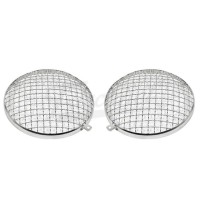 Grade inox Protetora Farol 7 pol Fusca Kombi moderno