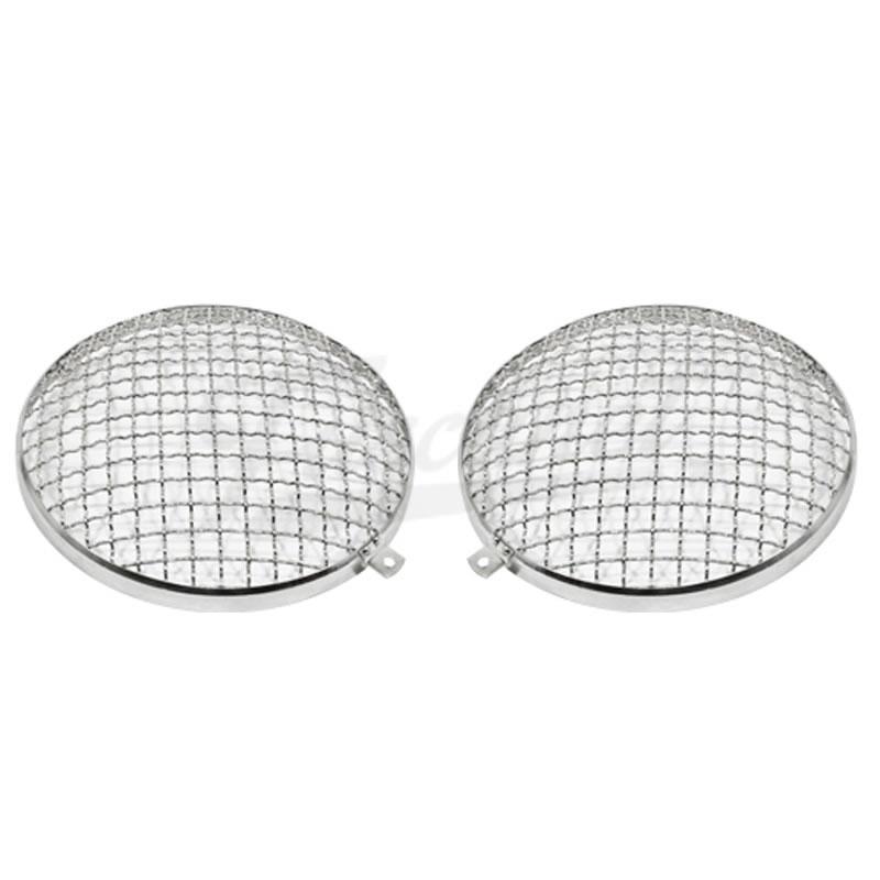 Grade inox Protetora Farol 7 pol Fusca Kombi moderno