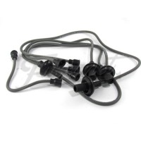 Cabos Vela EMPI 7mm Silicone VW Fusca Kombi Cinza