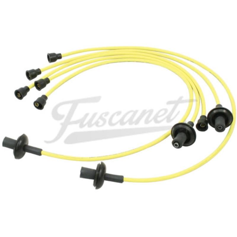 Cabos vela EMPI 8mm silicone Amarelo VW Fusca