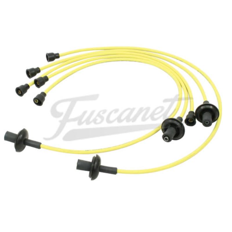Cabos Vela VW Fusca AR EMPI Silicone 7mm Amarelo