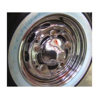 Calota Roda EMPI Cromada VW Fusca Kombi 205x5 Interior 