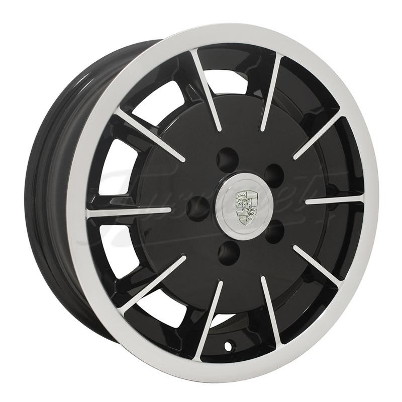 Roda Empi Gasser 5x112 preta e polida 15 5.5