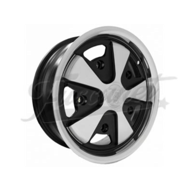 Roda Empi Fuchs 911 Preta E Aluminio 5x205 r15 4.5