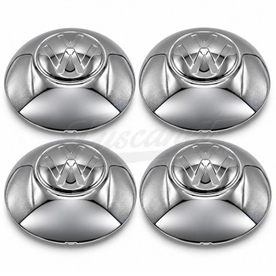 Jogo Calota Cromada VW Mexico para 5 furos Fusca e Kombi