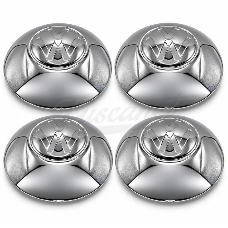 Jogo Calota Cromada VW Mexico para 5 furos Fusca e Kombi