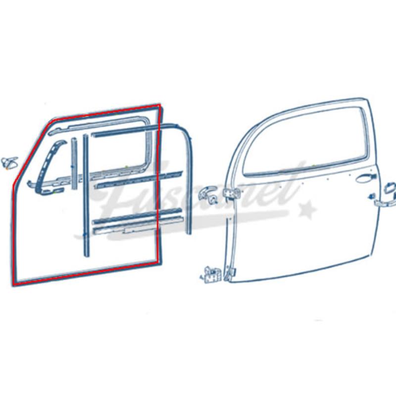 Guarnição Porta VW Fusca 78/.. Gatilho