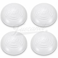 Jogo Calota Branca KDFVW para 5 furos Fusca e Kombi