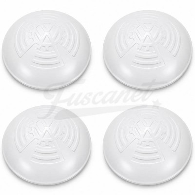 Jogo Calota Branca KDFVW para 5 furos Fusca e Kombi