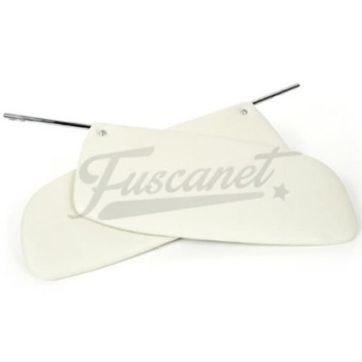 Quebra-sol branco premium Fusca 62-67 
