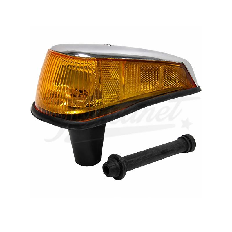 Pisca Metal Fusca mod Mexicano Americano Ambar Esquerdo Pisca Metal Fusca mod Mexicano Americano Ambar Esquerdo