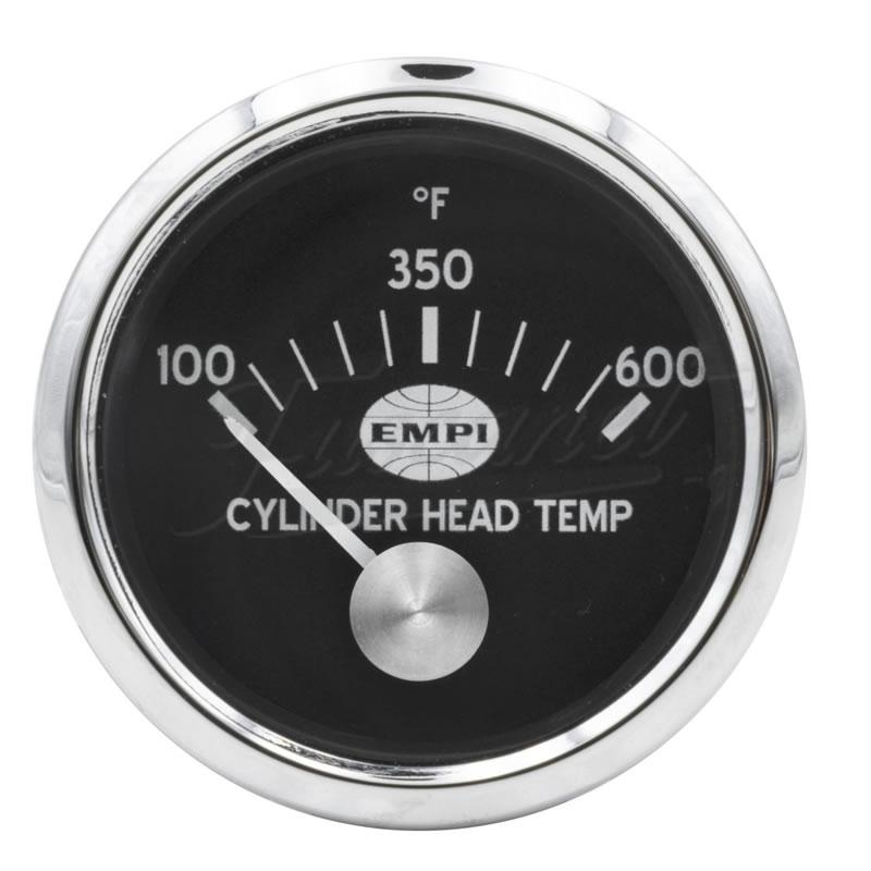 Manômetro Temperatura Cabeçote EMPI Smiths fundo preto 52mm