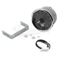 Contagiros Tacômetro EMPI Smiths fundo preto 80mm