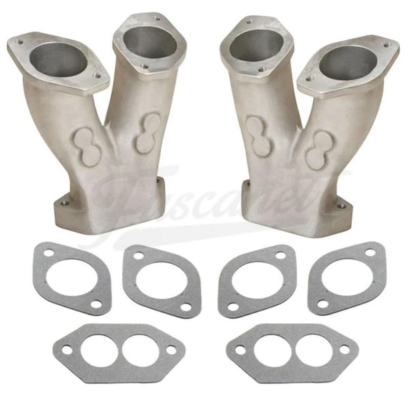 Coletores Admissão Duplo Weber IDF Fusca grossos Coletores Admissão Duplo Weber IDF Fusca grossos