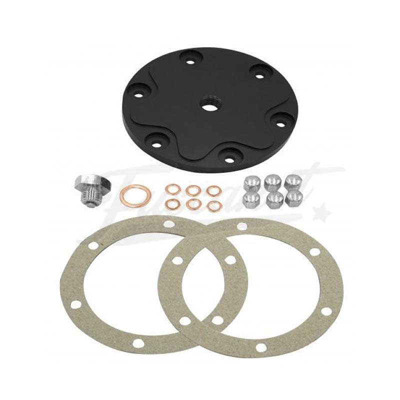 Tampa de carter EMPI aluminio billet preta kit 