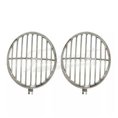 Grade Farol Olho Boi Inox EMPI Fusca e 356