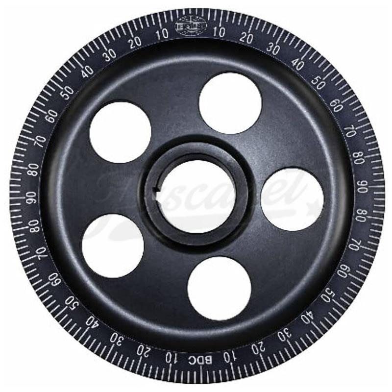 Polia EMPI virabrequim VW Fusca AR Furada STD Preta