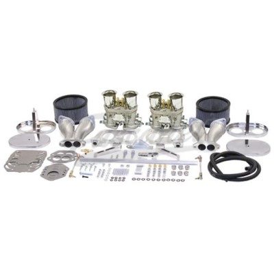 Kit carburadores EMPI duplos 40/40 IDF Racing VW Fusca AR