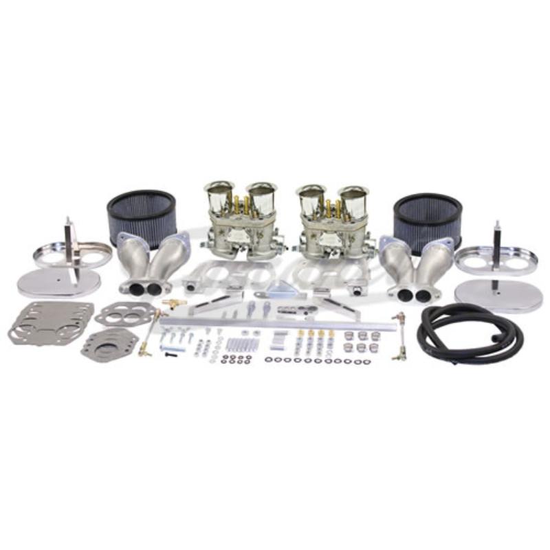 Kit carburadores EMPI duplos 40/40 IDF Racing VW Fusca AR