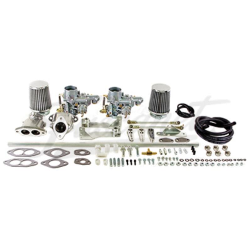 Kit carburadores duplos 34 ICT EMPI Fusca Kombi Brasilia