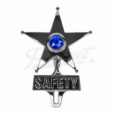 Emblema Estrela Segurança Azul