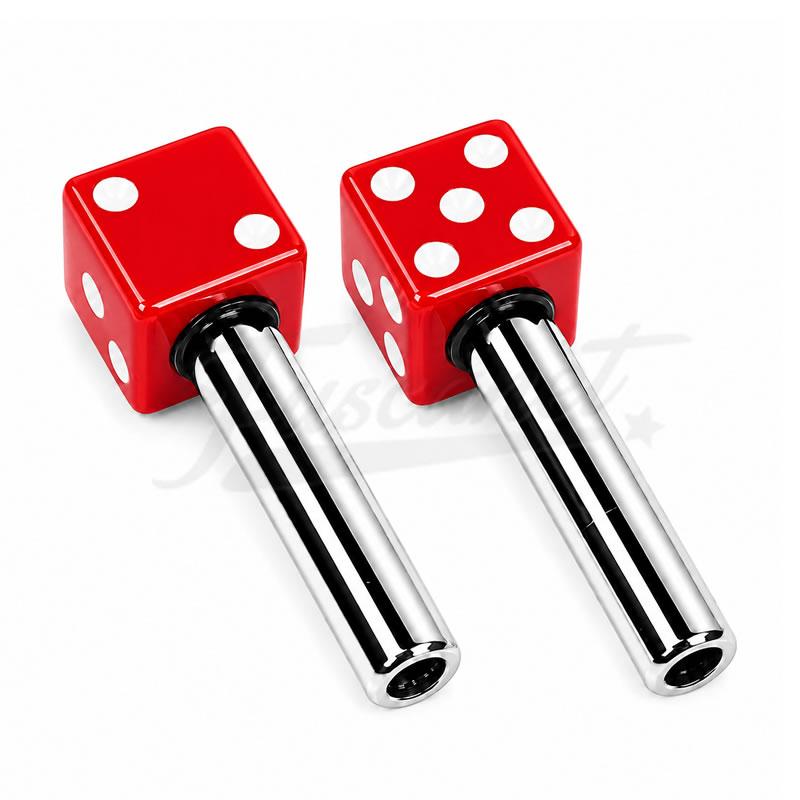 Pino de porta de Dado, par Vermelho Pino de porta de Dado, par Vermelho