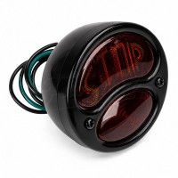 Luz stop traseira retro 12v Preta