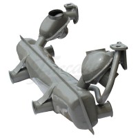 Escape Abafador Original VW Fusca Ghia 1300-1600
