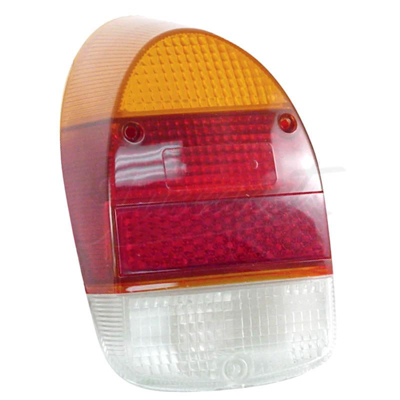 Lente lanterna traseira VW Fusca Fuscão Tricolor Acrilico