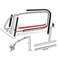 Borracha janela interna esqa Fusca alemao 65+ 7 clip