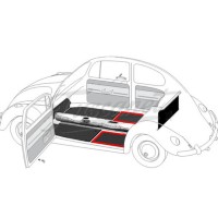 Rodapé banco traseiro EMPI Fusca 