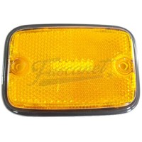 Acrílico laranja preto para base sinaleira lateral Kombi 